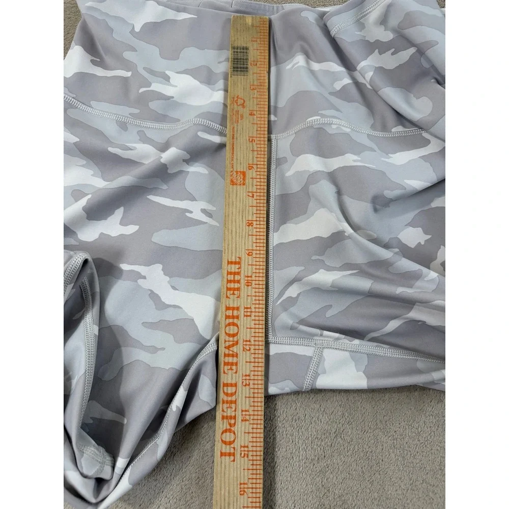 Athleta Elation Tight Grey‎ Leggings Womens Size 1X White Camo